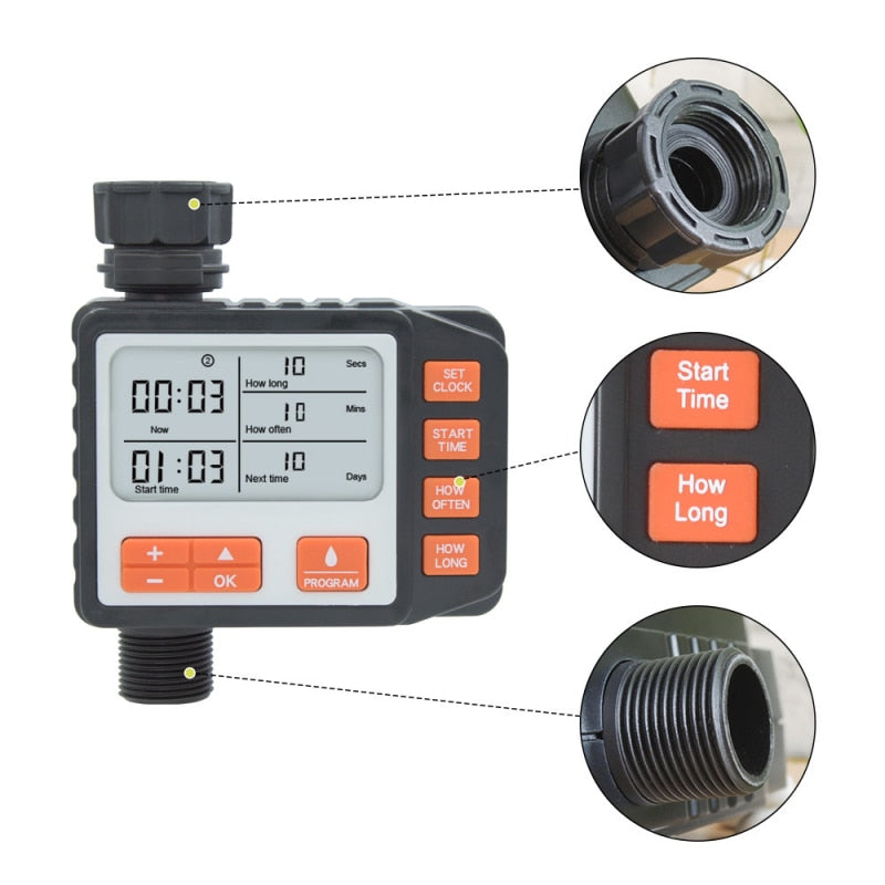 Hose Faucet Attached Irrigation Timer