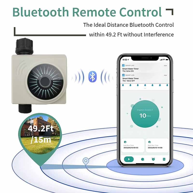 Smart Irrigation Timer with WiFi & Bluetooth Options - Hose Attached