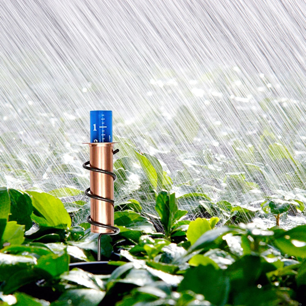 Decorative Copper Rain Gauge